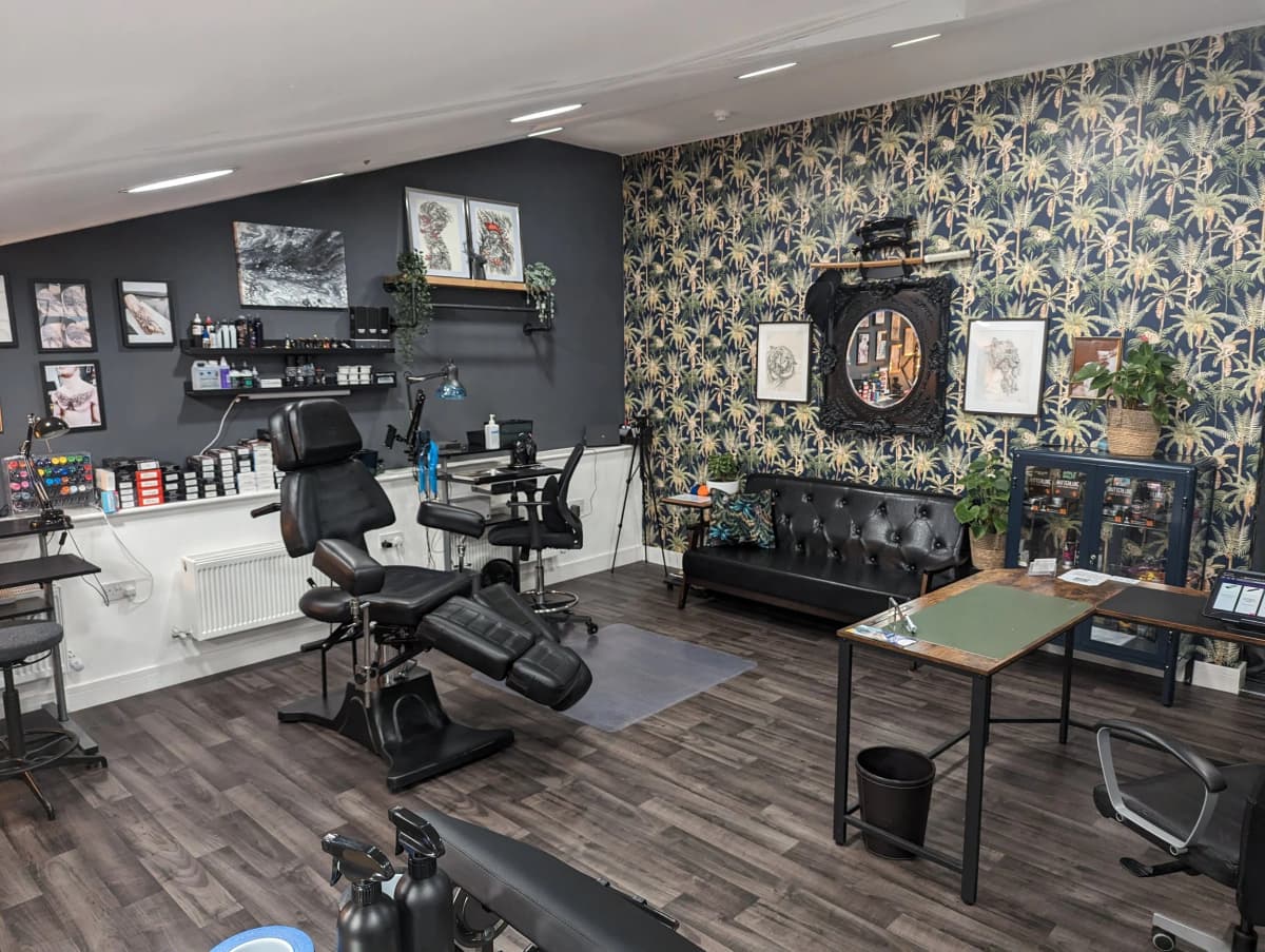 Tattoo studio storefront